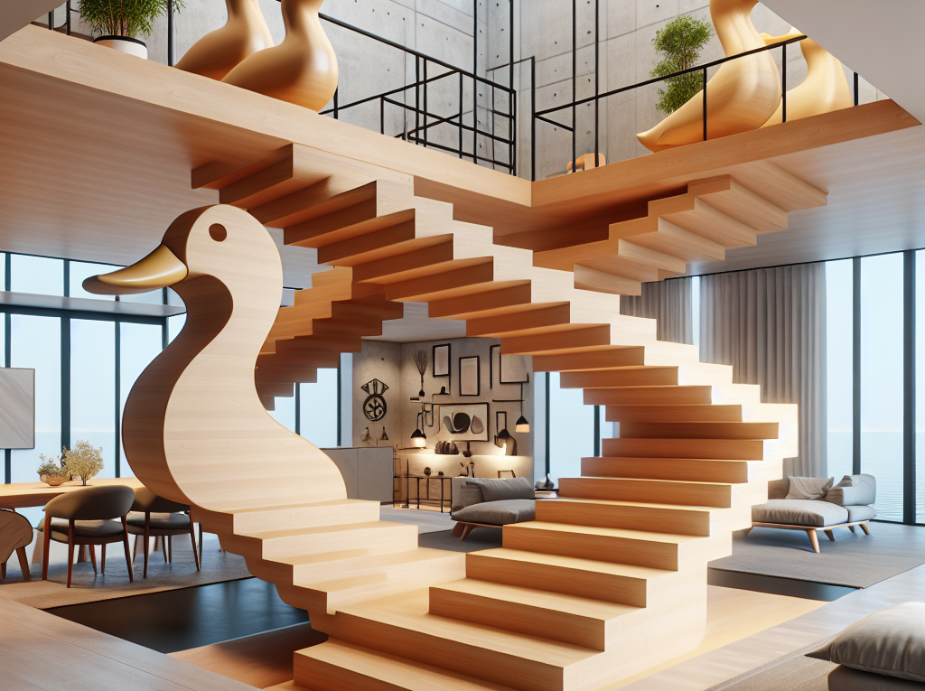 Schody kacze – dlaczego warto postawić na nietypowe, designerskie rozwiązania w domu?