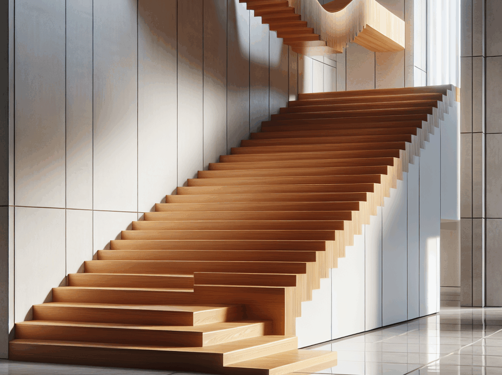 Schody zabiegowe w kształcie litery L – idealne połączenie stylu i ergonomii