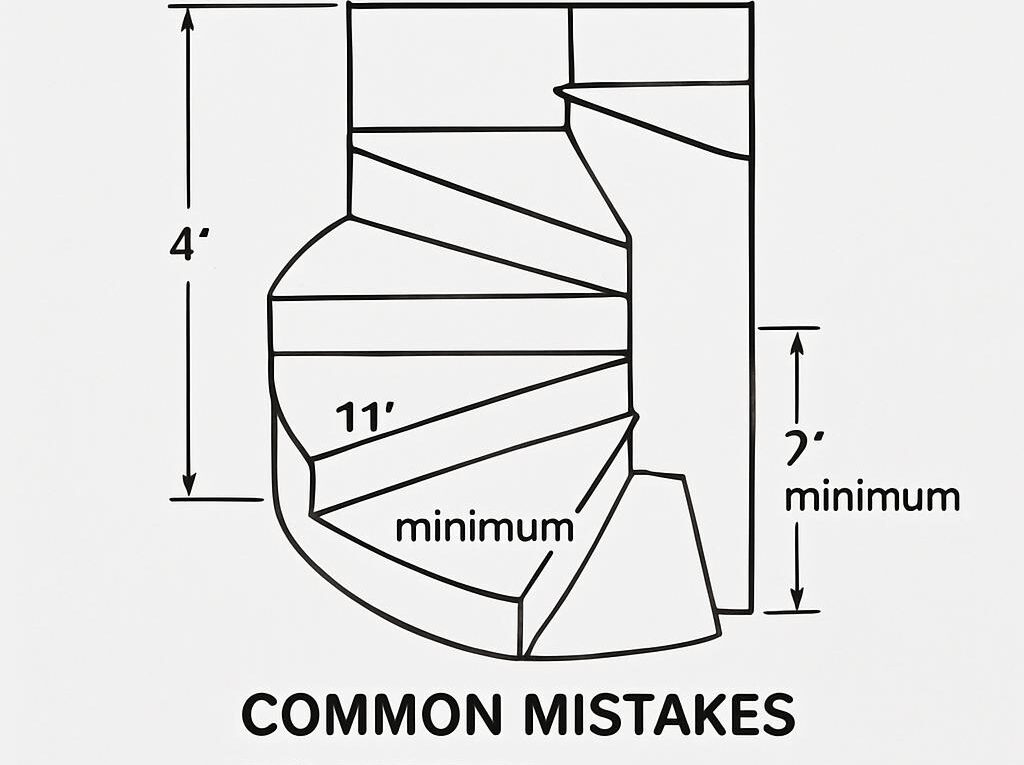 Ile potrzeba miejsca na schody zabiegowe – minimalne wymiary, przykłady układów i najczęstsze błędy